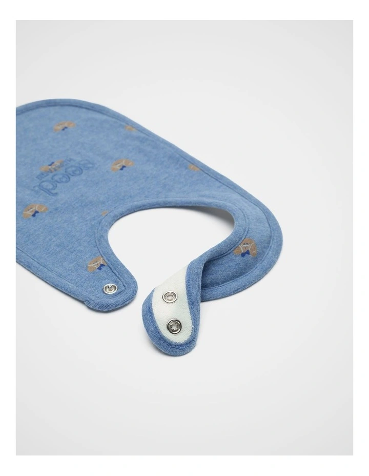 Logo Croissant Bib in Blue image 2