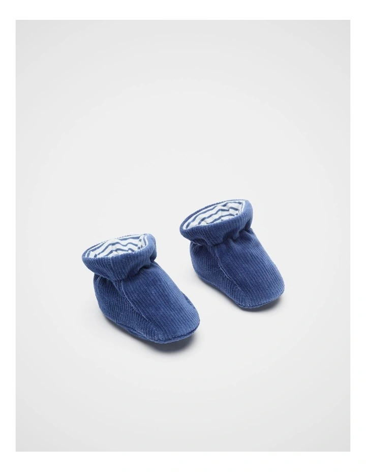 Corduroy Bootie in Blue image 1