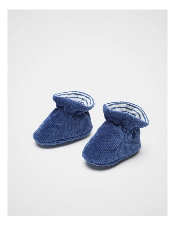 Corduroy Bootie in Blue image 2