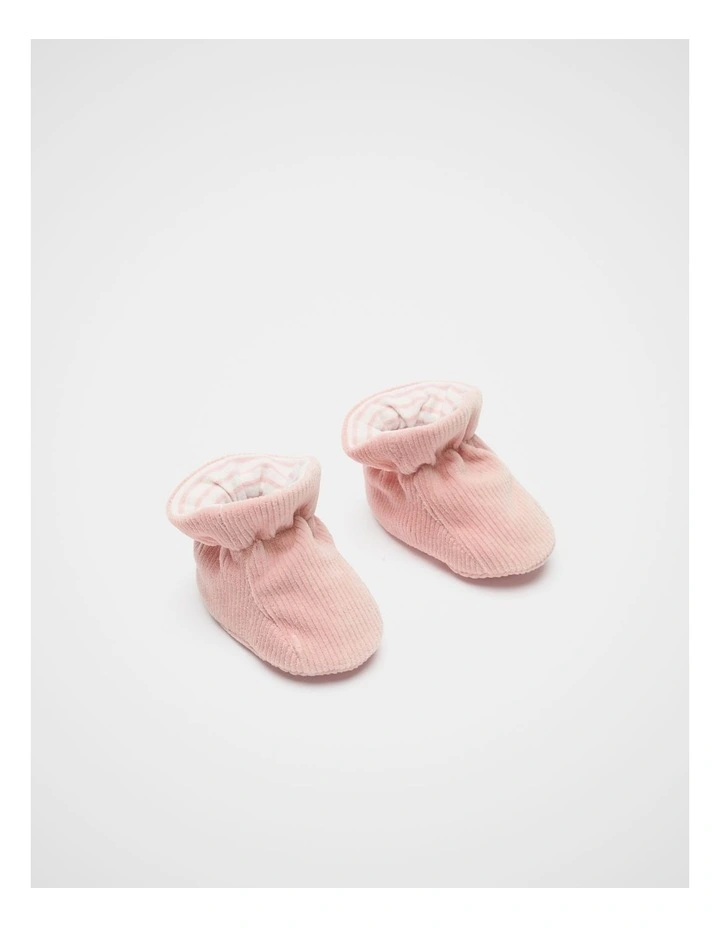 Corduroy Bootie in Pink image 1