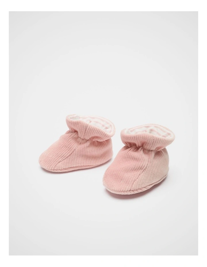 Corduroy Bootie in Pink image 2