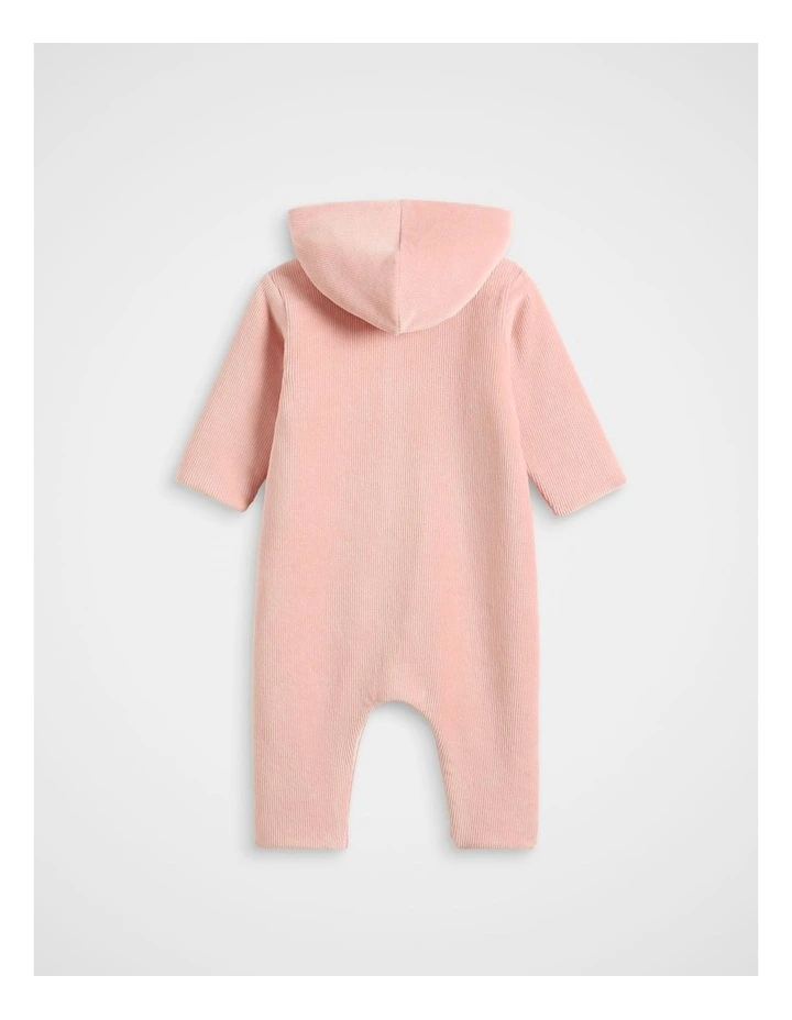 Logo Corduroy Coverall in Pink image 2