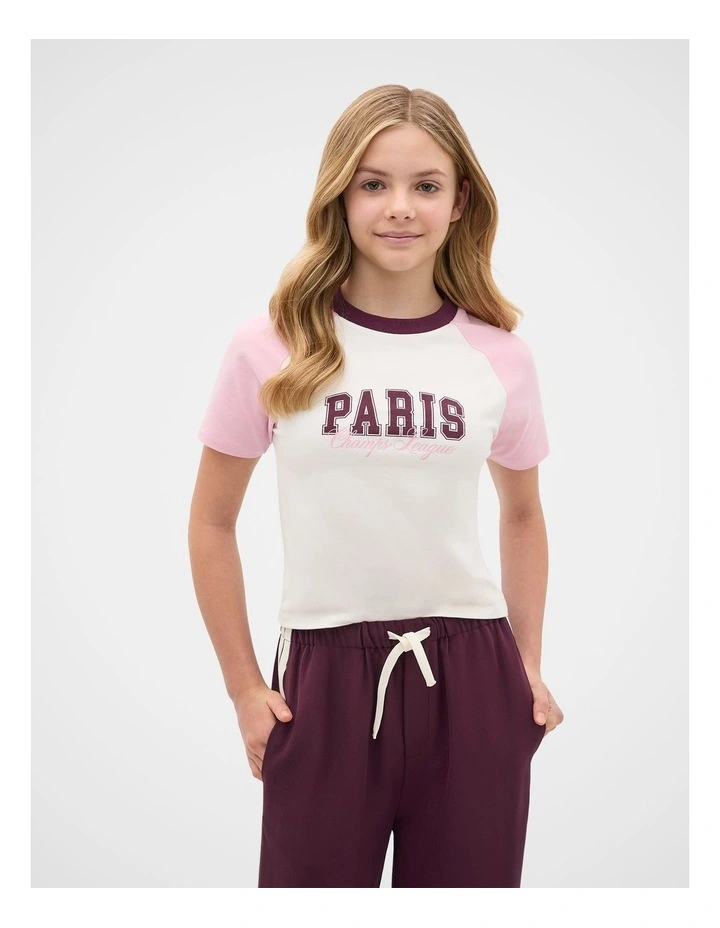 Paris Baby Tee in Multi image 1