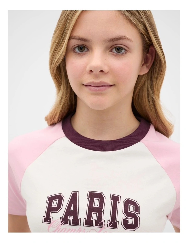 Paris Baby Tee in Multi image 3