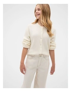 Fluffy Cardigan in Classic Cream
