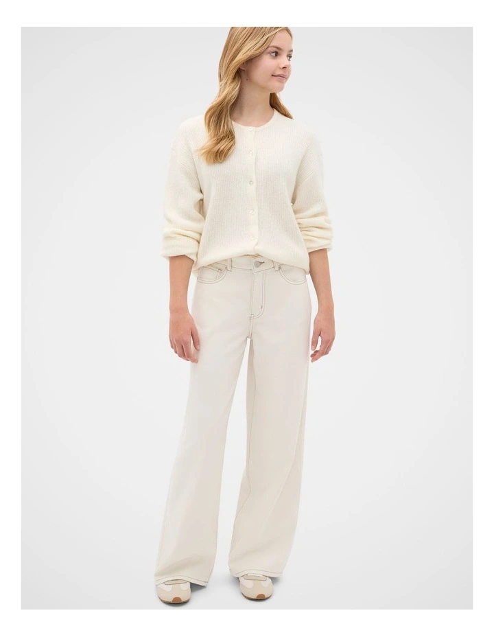 Fluffy Cardigan in Classic Cream image 4