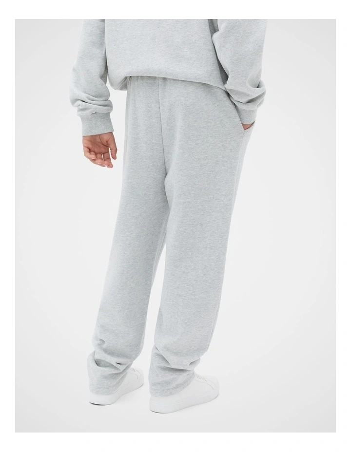 Tapered Track Pant in Mid Grey Marle image 2