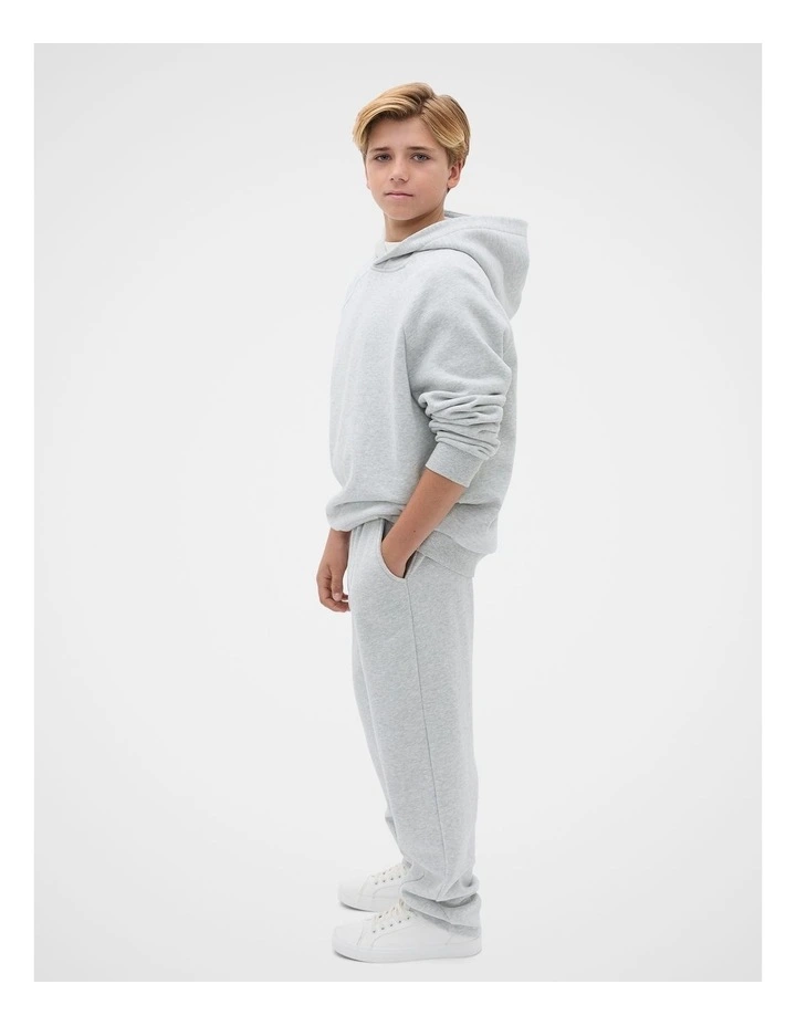 Tapered Track Pant in Mid Grey Marle image 4