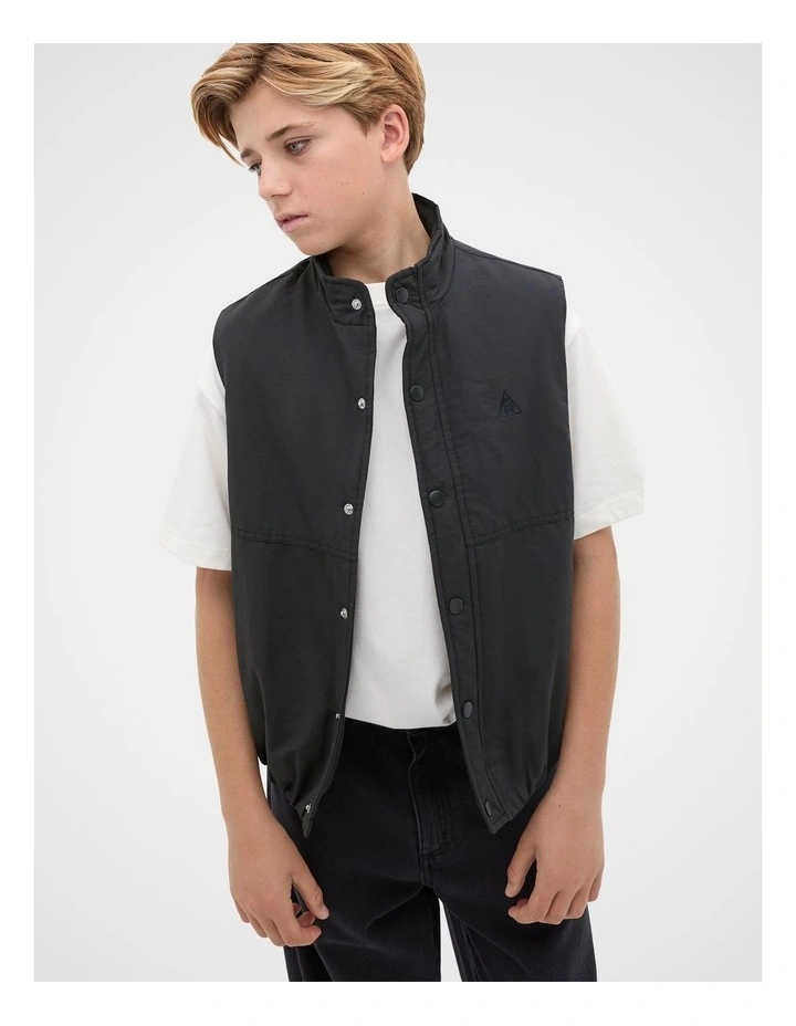 Relaxed Vest in Phantom image 1