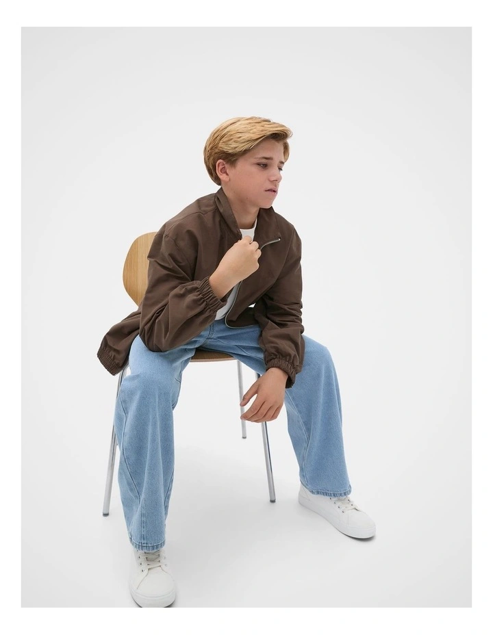 Waxed Spray Jacket in Chocolate image 4