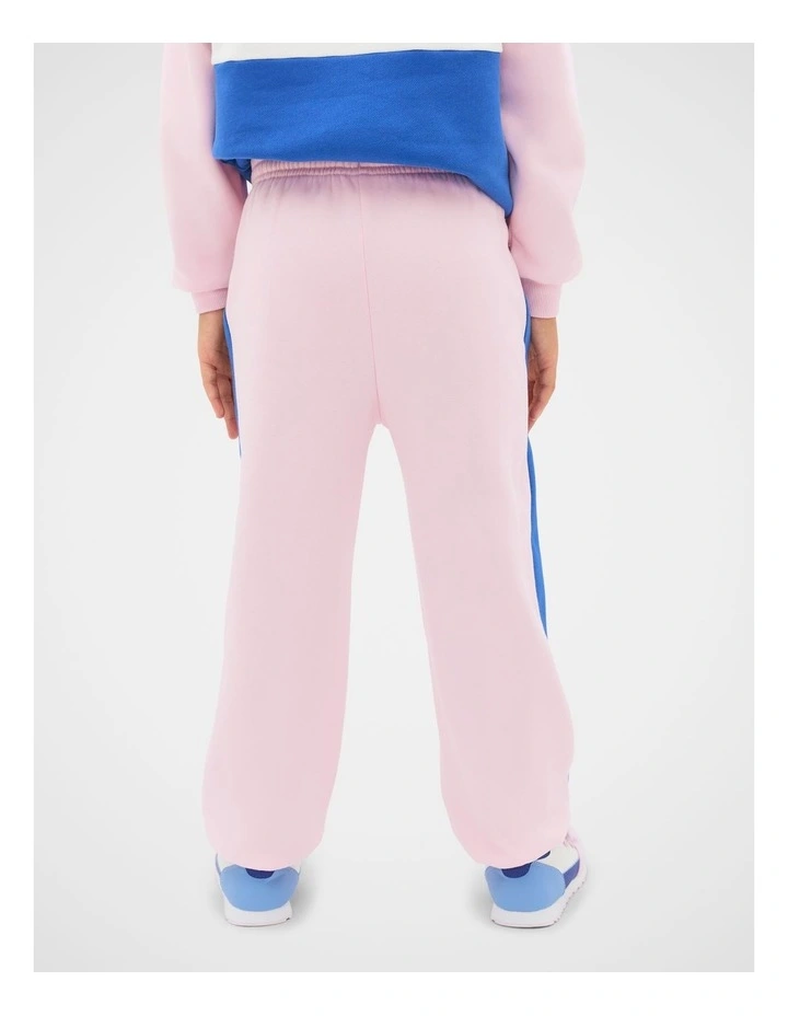 Contrast Panel Track Pant in Pink Lemonade image 2
