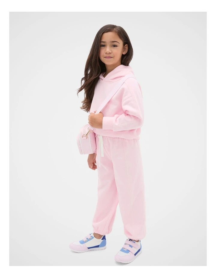 Contrast Stitch Track Pant in Pink Lemonade image 3