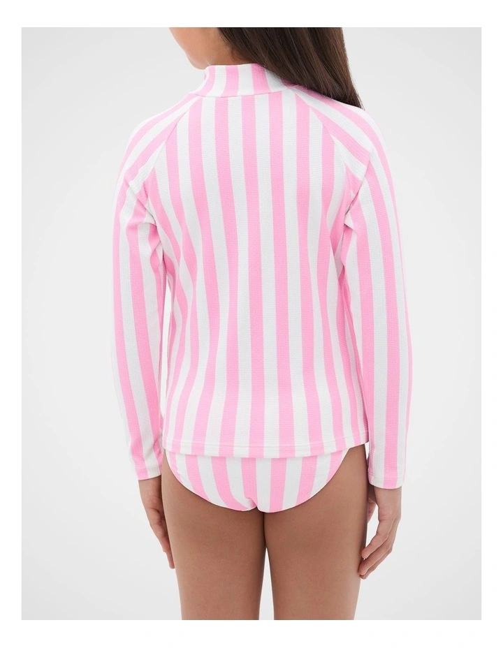 Stripe Rash Set in Candy Pink image 2