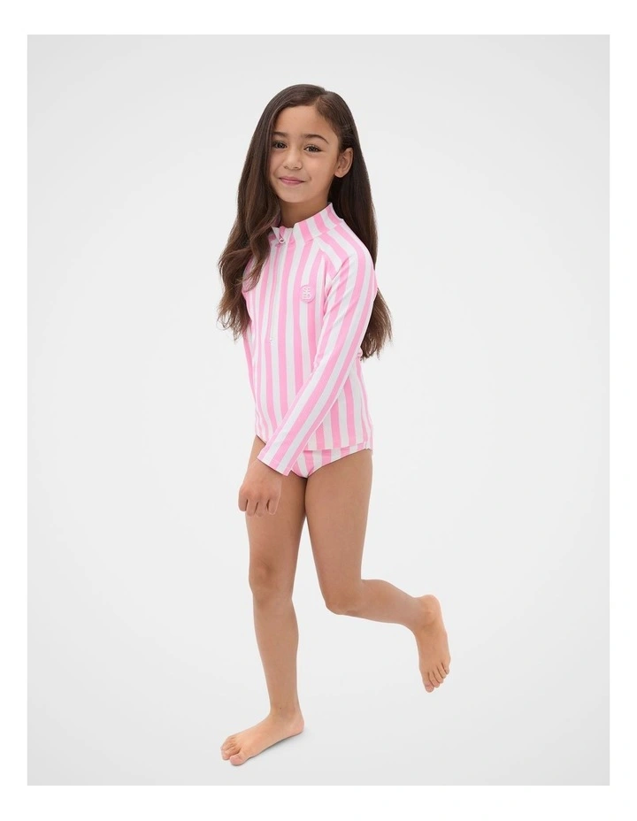 Stripe Rash Set in Candy Pink image 3