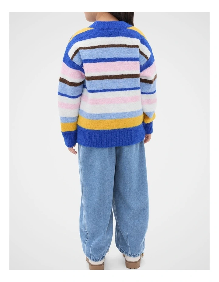 Stripe Knit Cardigan in Multi image 2