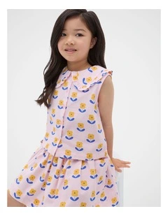 Floral Top in Pink Lemonade