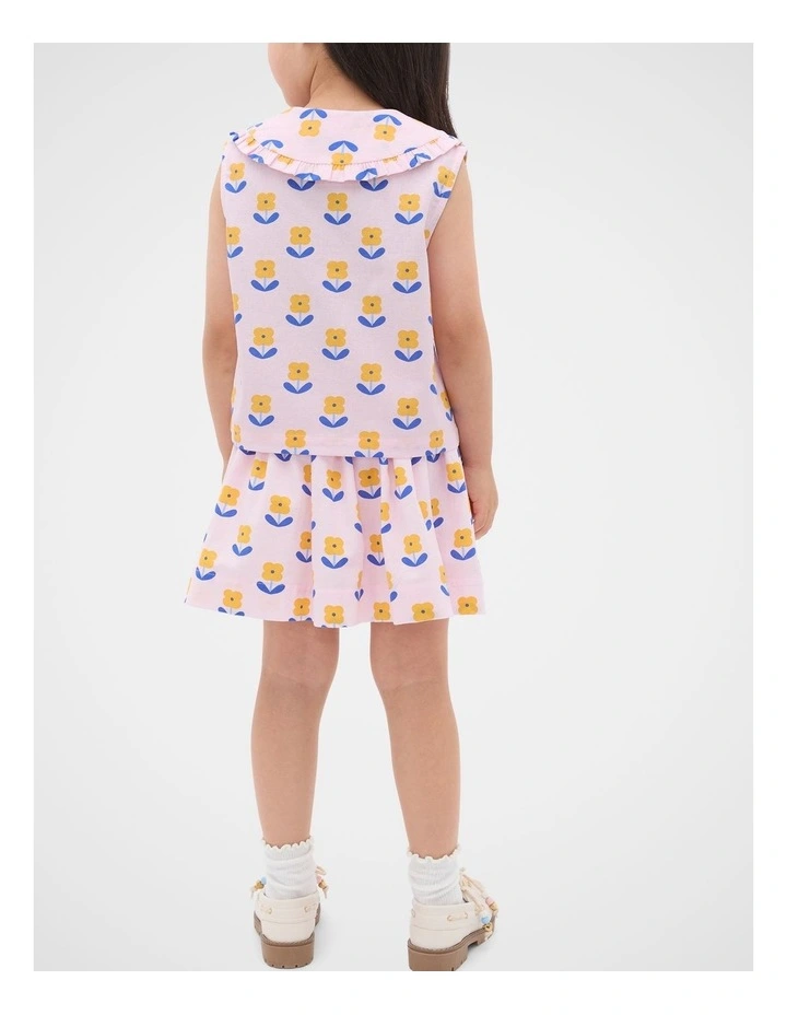 Floral Top in Pink Lemonade image 2