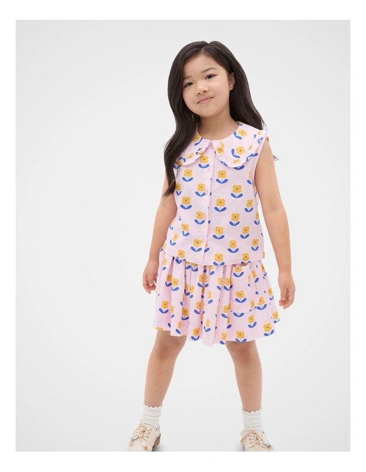 Floral Top in Pink Lemonade image 3