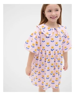 Floral Dress in Pink Lemonade