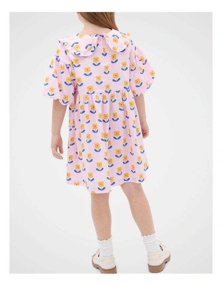 Floral Dress in Pink Lemonade image 2