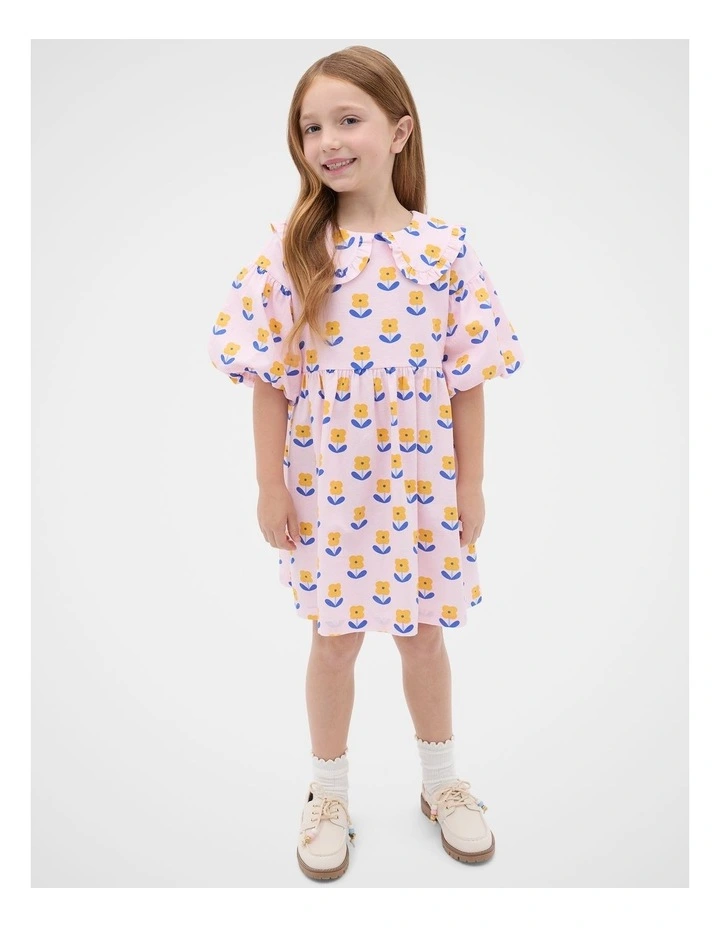Floral Dress in Pink Lemonade image 3
