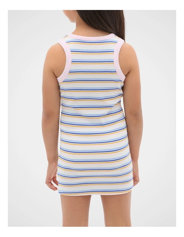 Logo Rib Dress in Multi image 2