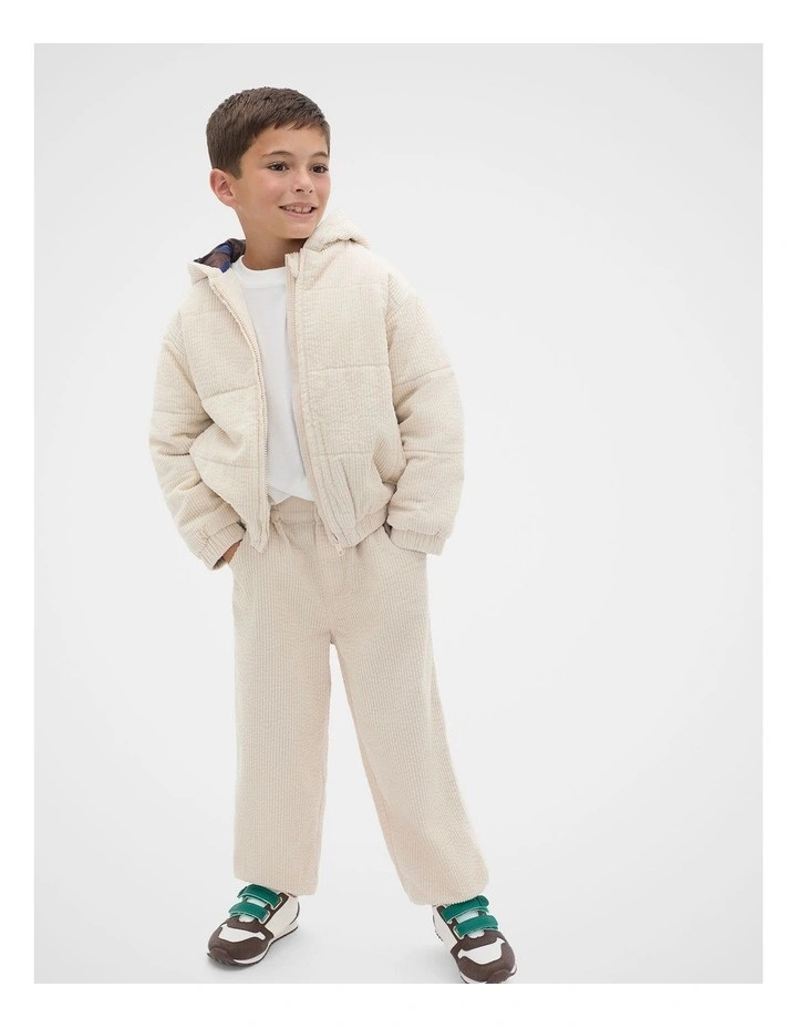 Cord Barrel Pant in Moonstone image 3