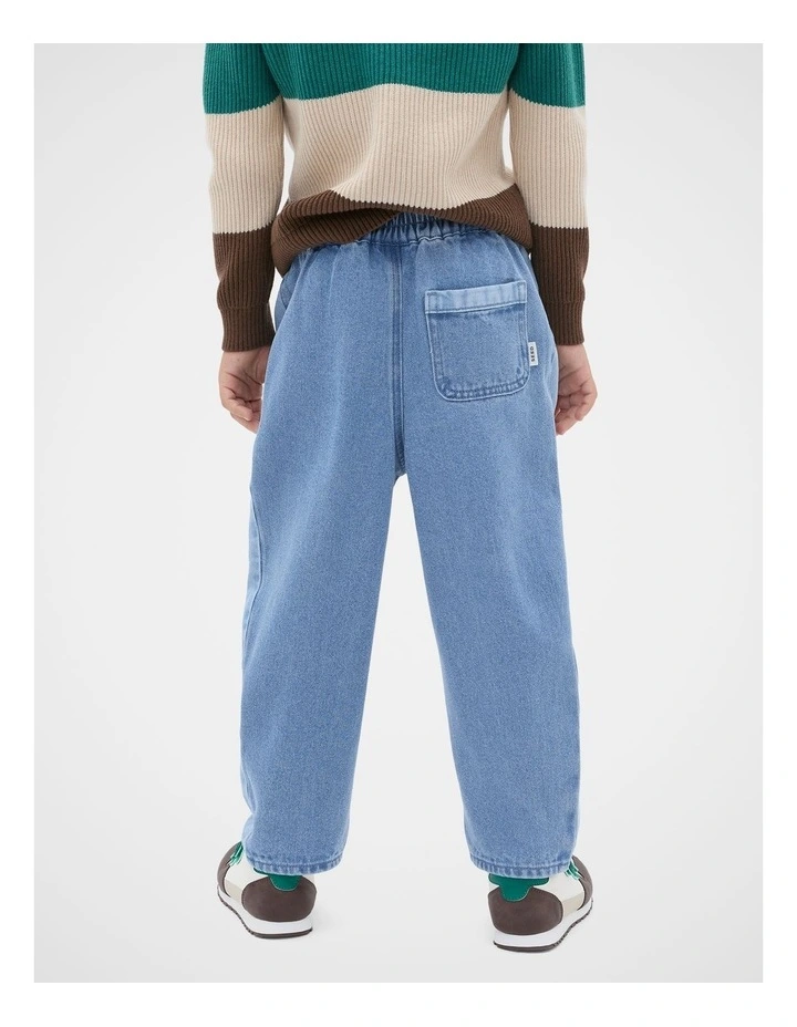 Two Tone Jean in Mid Blue image 2