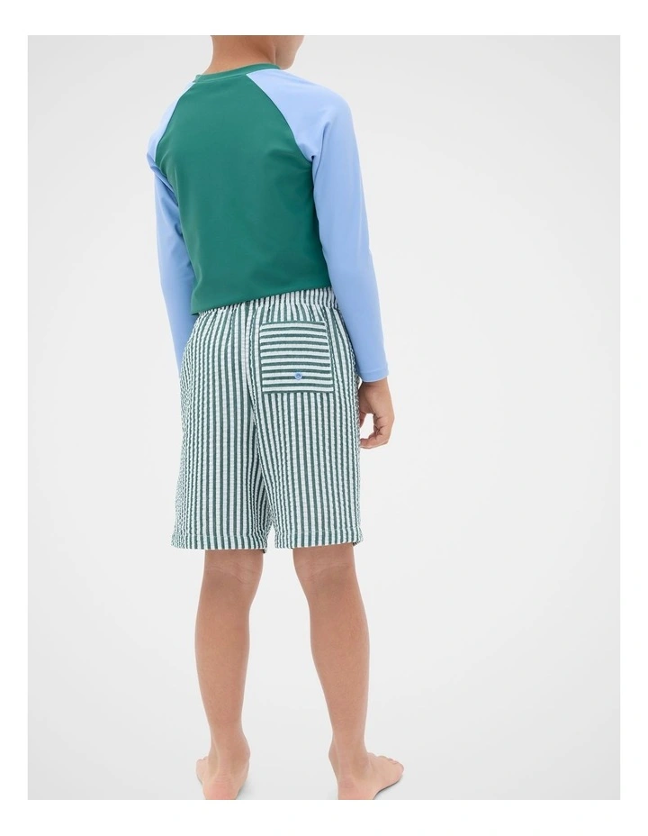 Textured Boardshort in Jungle Green image 2