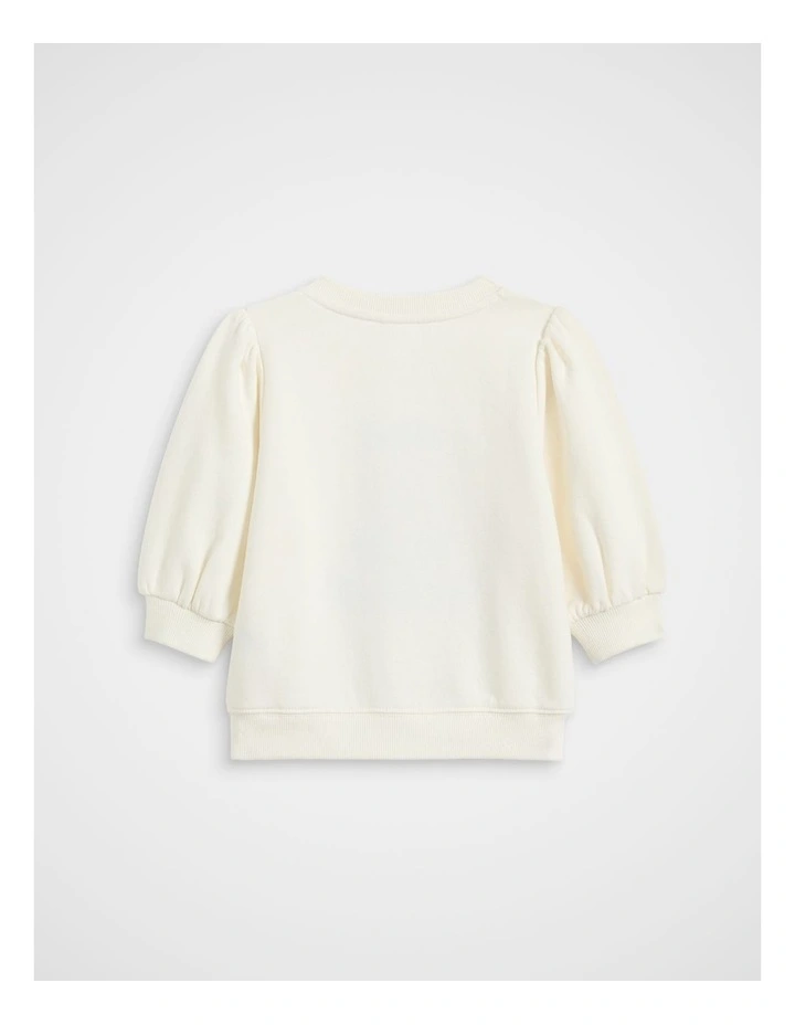 Seed Floral Sweat in Classic Cream image 2