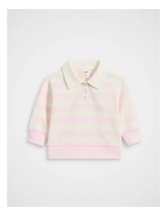 Stripe Sweat in Pink Lemonade