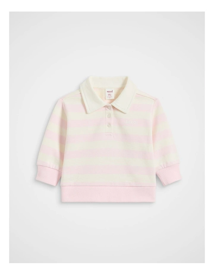 Stripe Sweat in Pink Lemonade image 1
