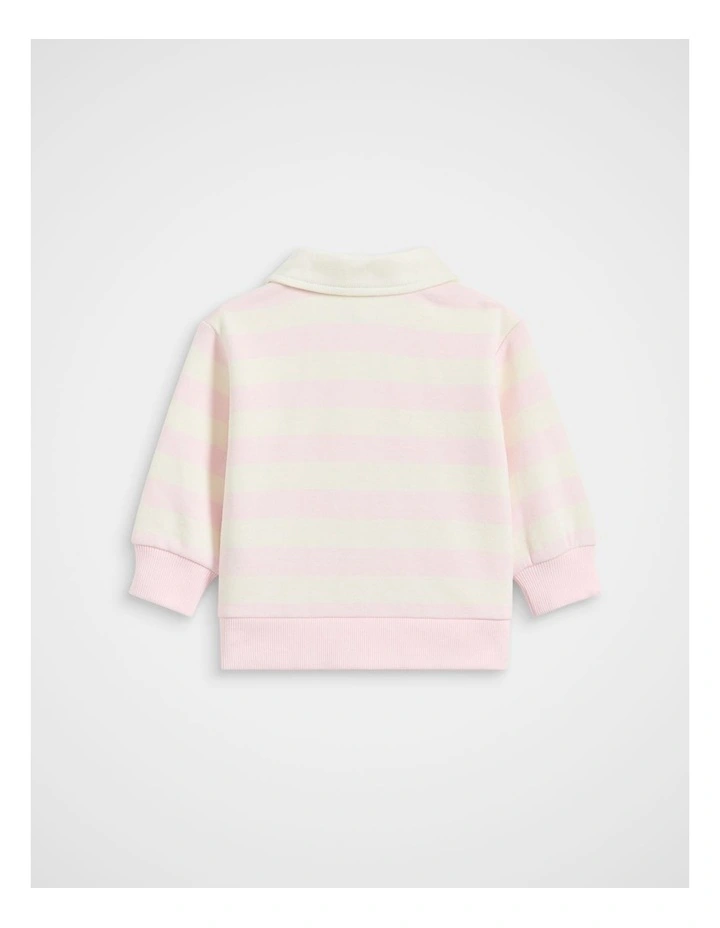 Stripe Sweat in Pink Lemonade image 2