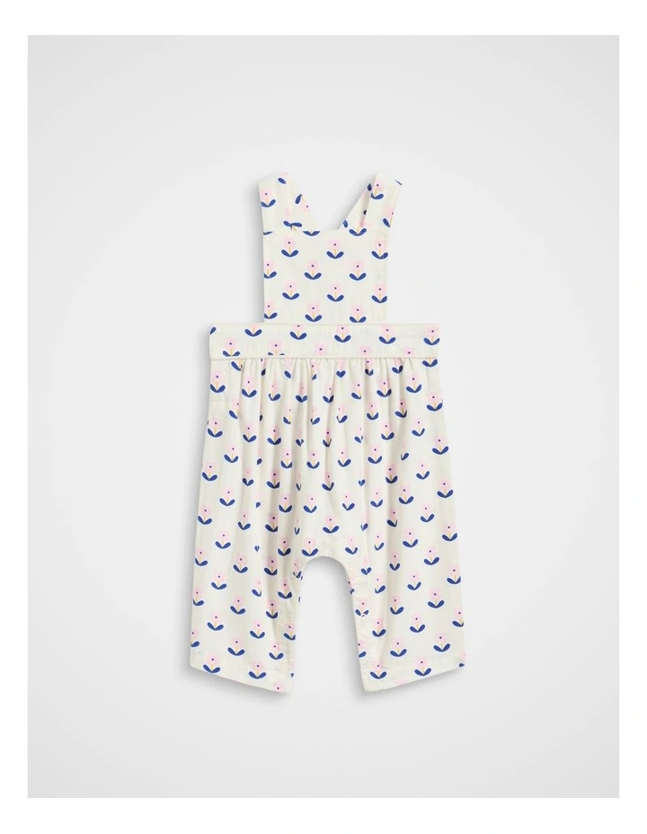 Cord Floral Overall in Classic Cream image 1