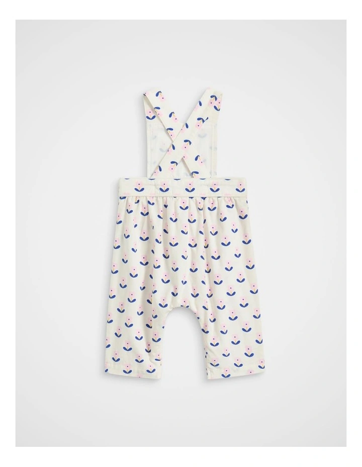 Cord Floral Overall in Classic Cream image 2