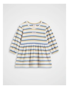 Stripe Rib Dress in Multi