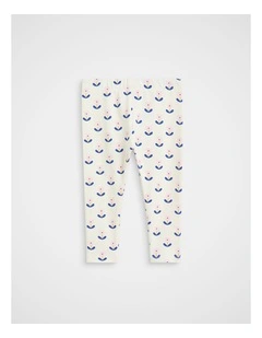 Floral Legging in Classic Cream