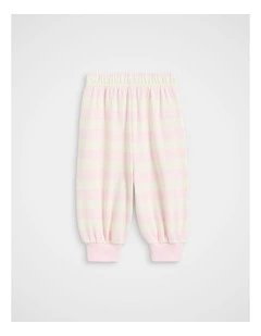 Cuffed Track Pant in Pink Lemonade