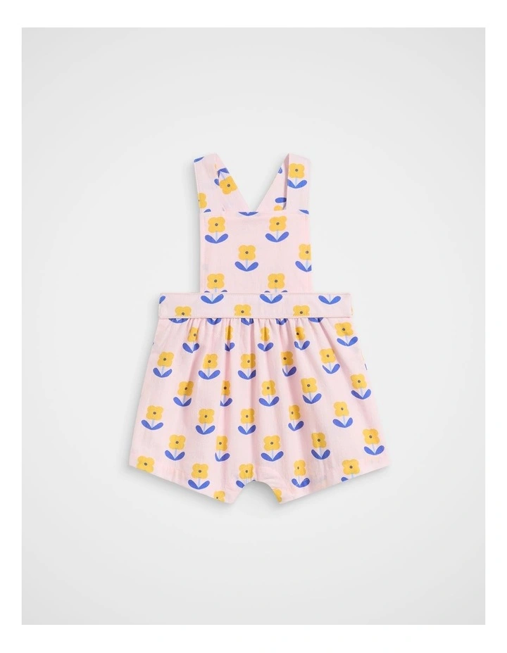Cord Floral Overall in Pink Lemonade image 1