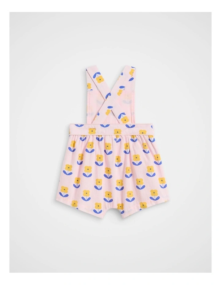Cord Floral Overall in Pink Lemonade image 2