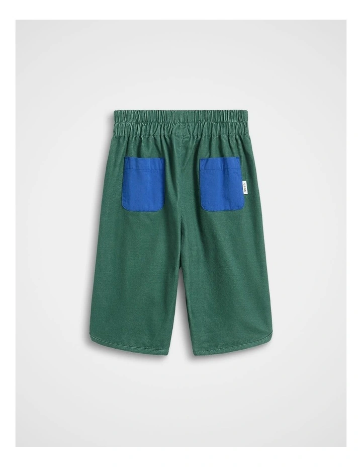 Contrast Pocket Pant in Jungle Green image 2