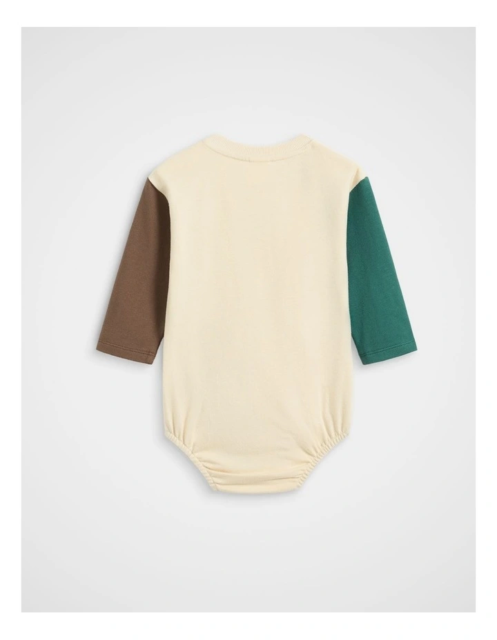Colourblock Rugby Bodysuit in Multi image 2