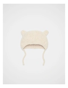 Fox Knit Hat in Oat