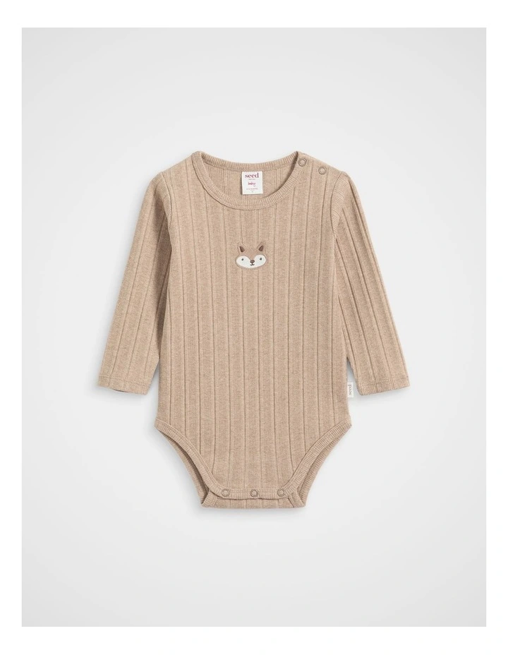 Fox Bodysuit in Nutmeg Marle image 1
