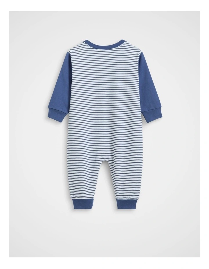 Logo Stripe Jumpsuit in Navy image 2