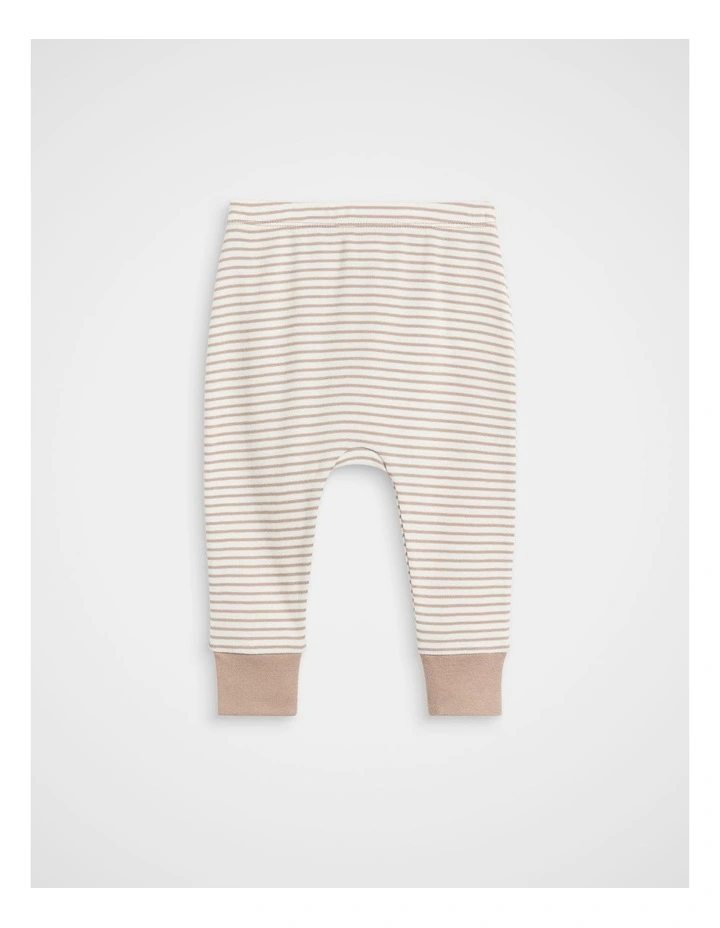 Logo Stripe Legging in Acorn Stripe image 1