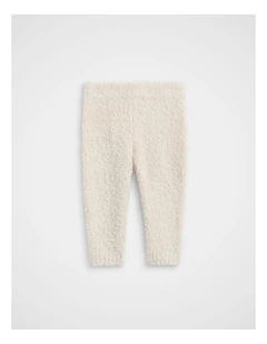 Teddy Knit Pant in Oat