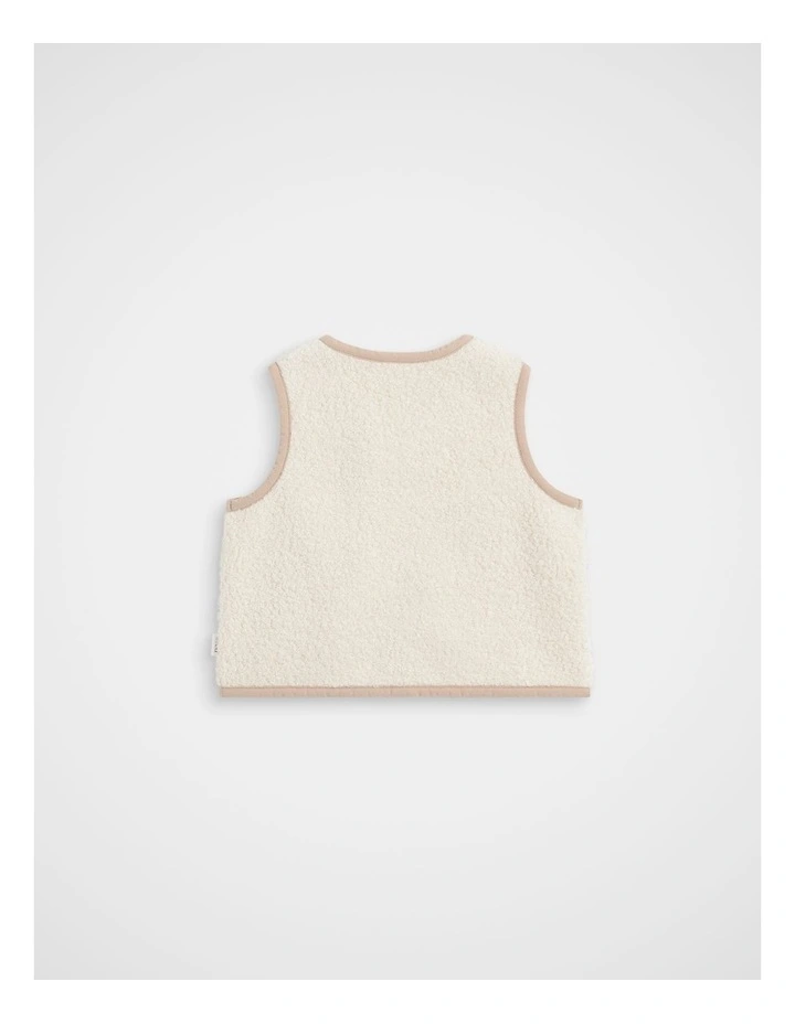 Teddy Vest in Oat image 2