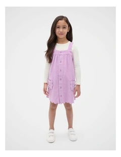 Scallop Cord Pinafore
