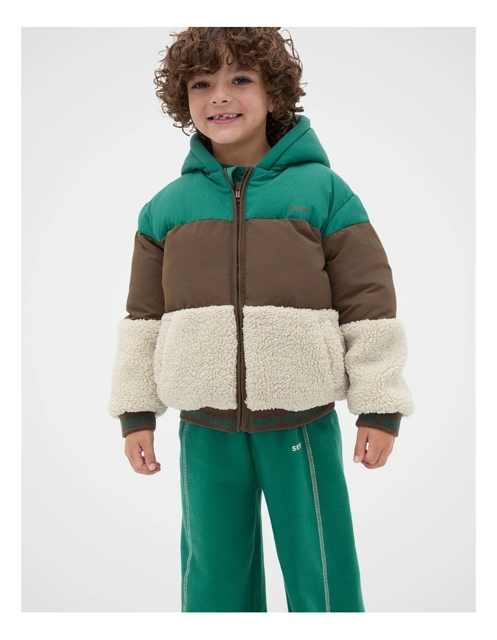 Colourblock Puffer Jacket image 1